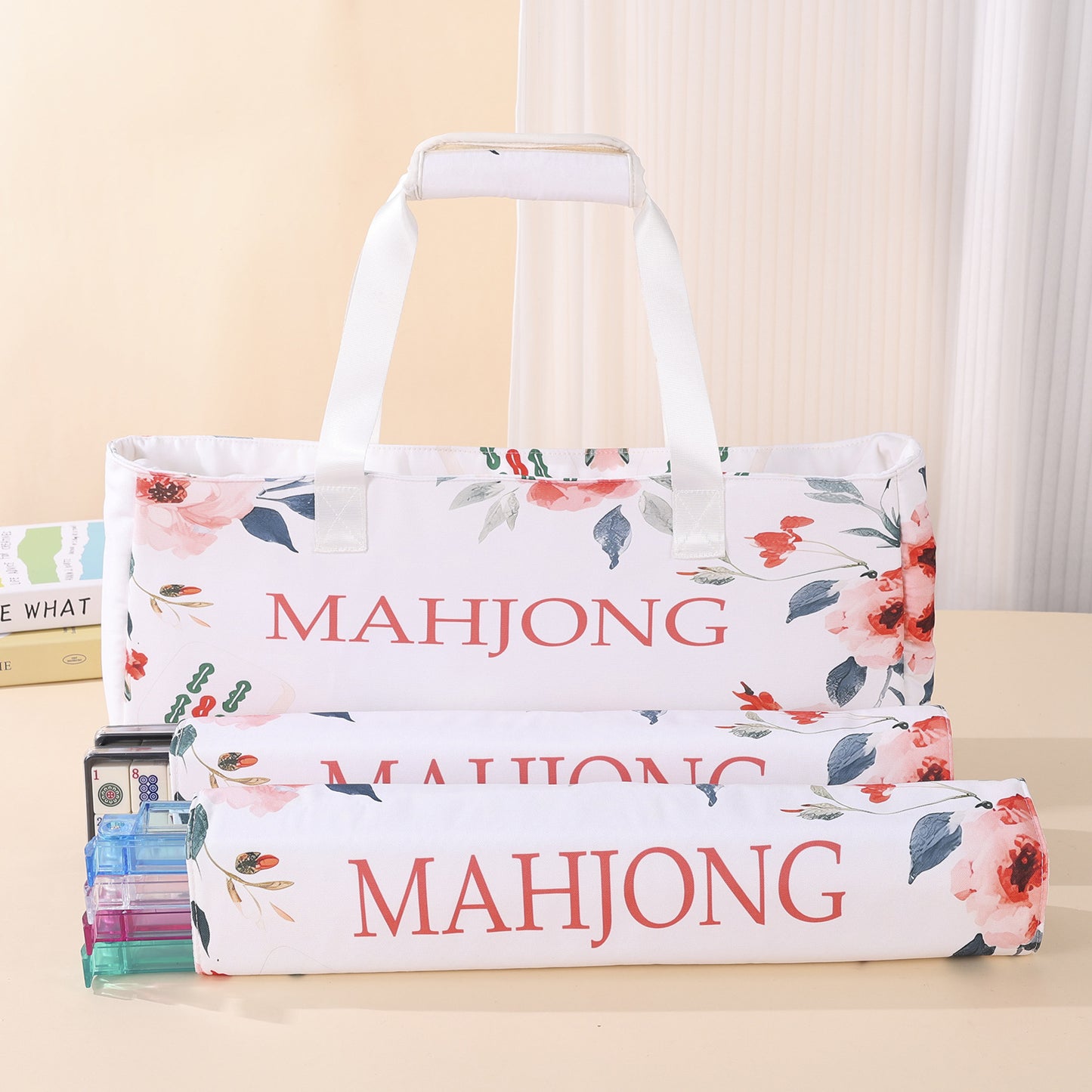 Mahjong Three-piece Large Capacity Lightweight Easy Makeup Bag