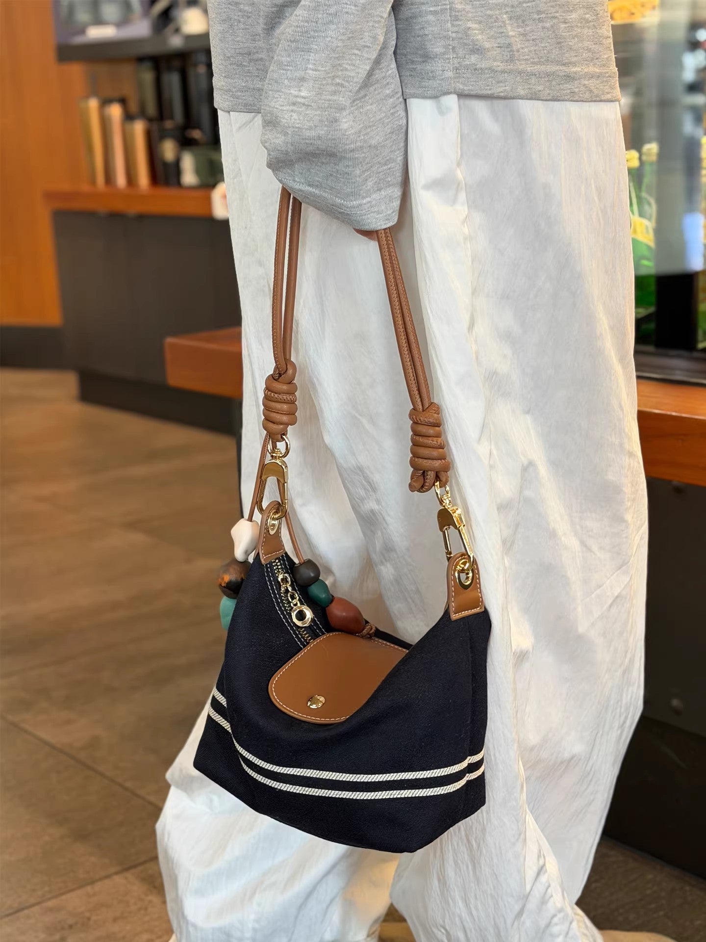 Women's Denim Niche Western Style Dumpling High-grade Underarm Women's Messenger Bag
