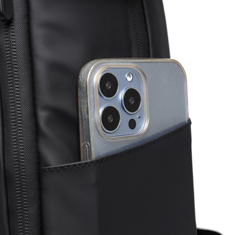 Men's Derm Business Trendy Double Back Computer Leisure Backpack