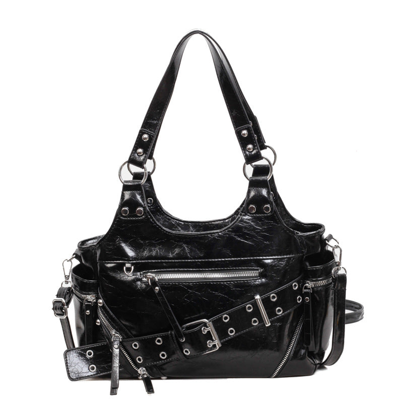 Women's Sweet Cool Hot Style Underarm Locomotive Dumpling Bags