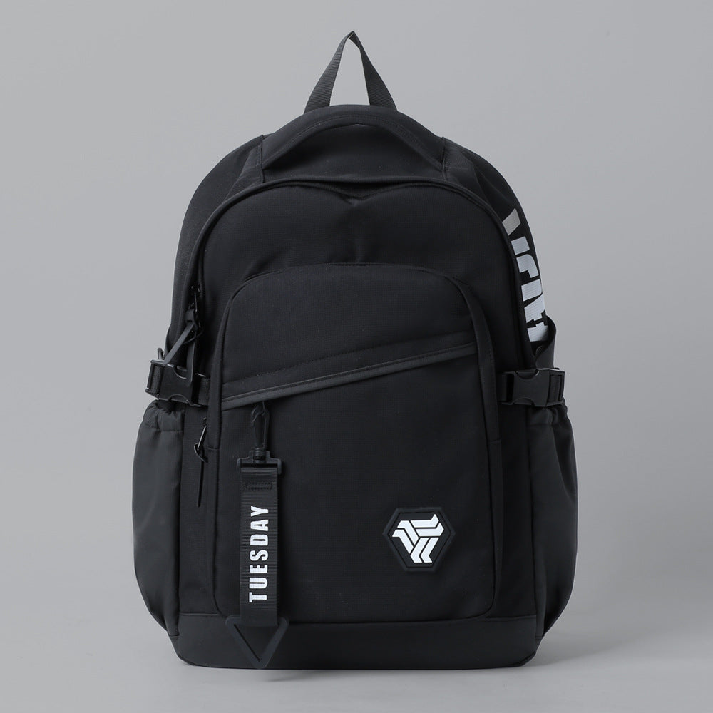 Men's Simple Trendy Early High College Computer Leisure Backpack