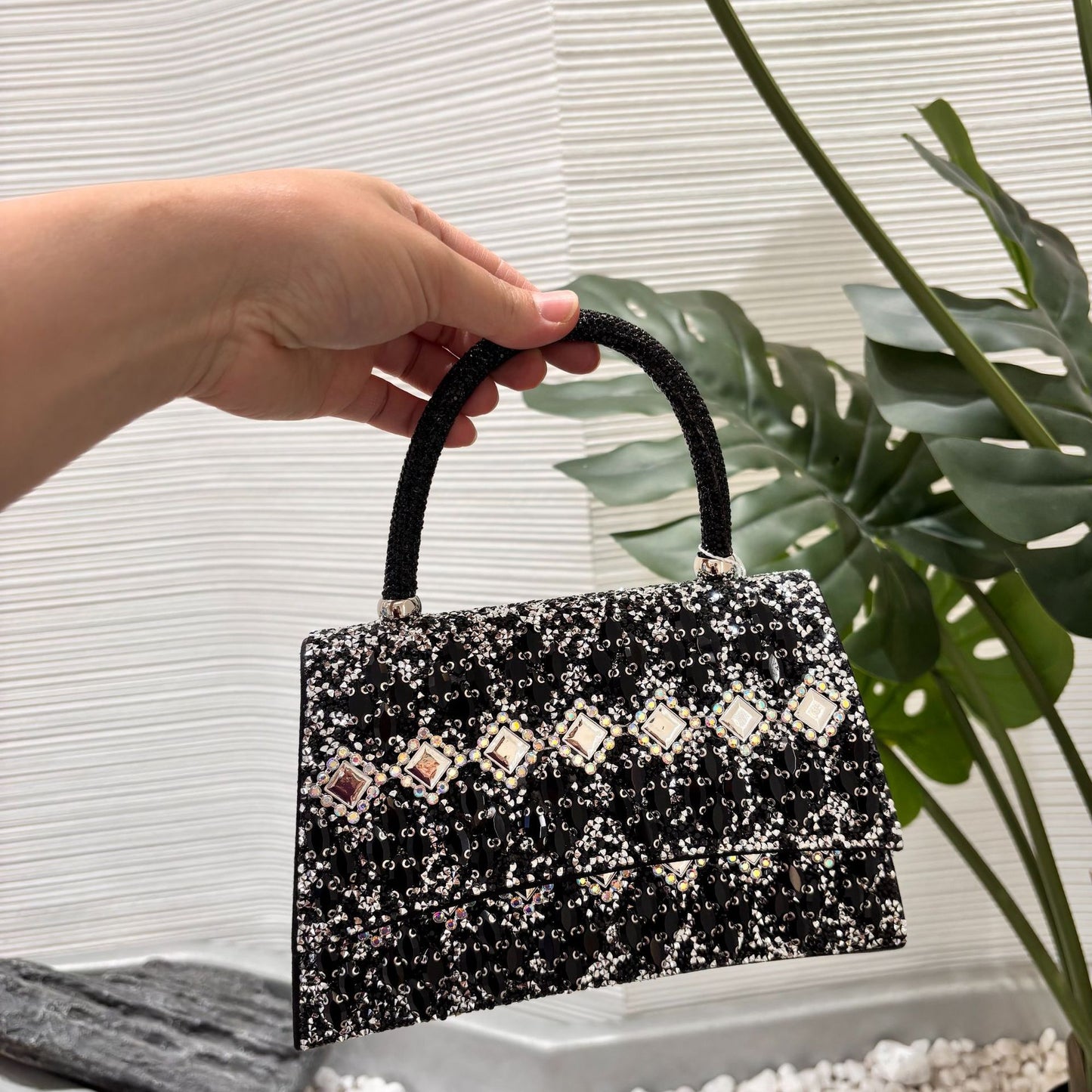 Diamond Light Luxury Portable Dinner Shining Rhinestone Women's Handbag