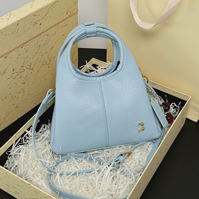 Women's Lychee Pattern Vegetable Basket Fashion Simple Portable Large Women's Messenger Bag