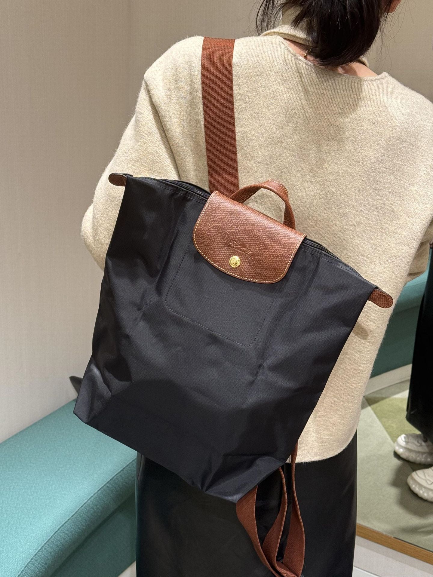 Large Capacity Folding Leisure Macaron Commuter Women's Backpack