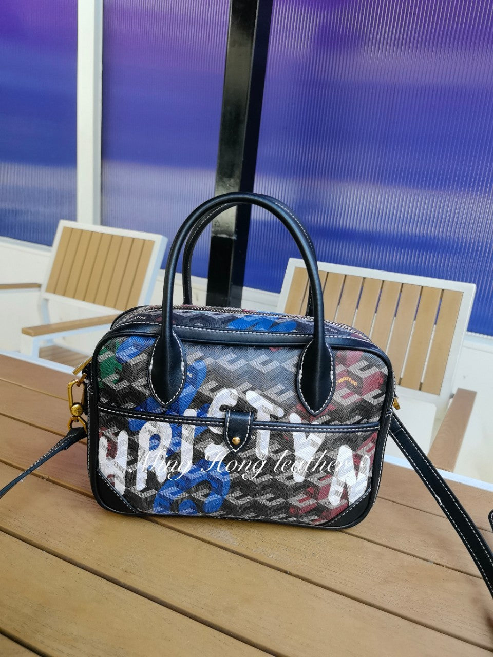 Fashion Women's Printed Advanced Texture Portable Shoulder Bags