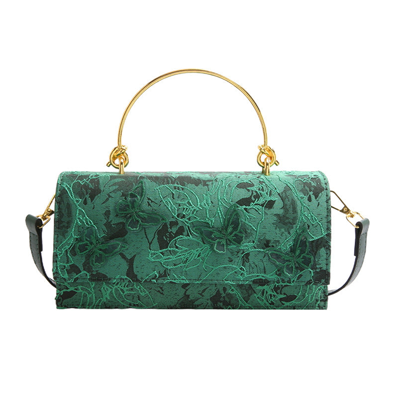 Women's Mori Sweet Fashion Lace Butterfly Western Style Single Small Square Bags