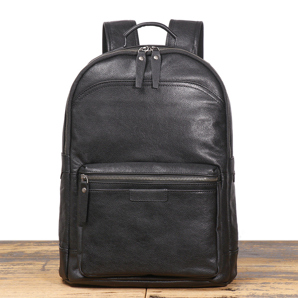 Men's Vintage Leather First Layer Cowhide Business Trip Backpacks