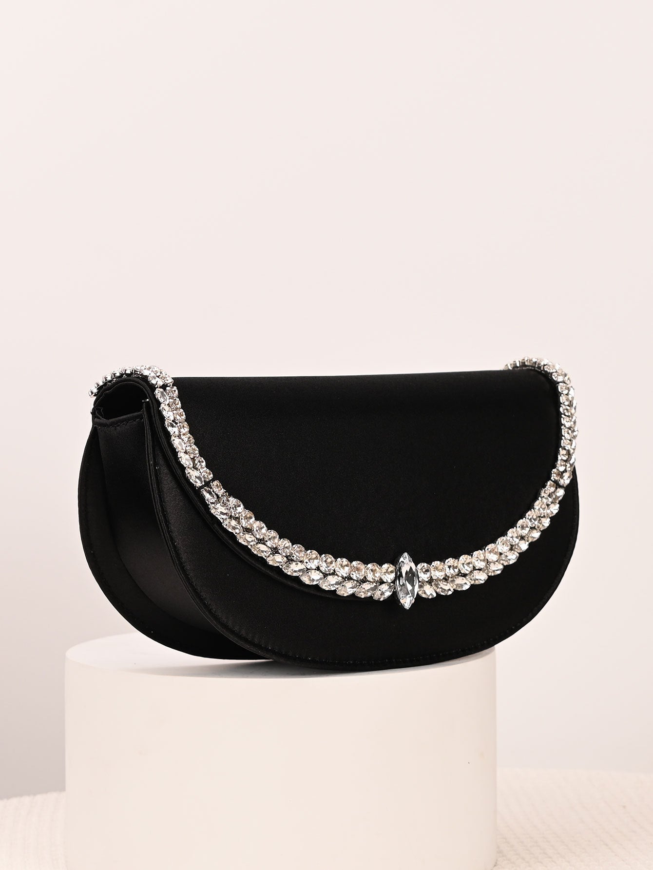 Women's French Fairy Saddle Satin Dinner Women's Shoulder Bag