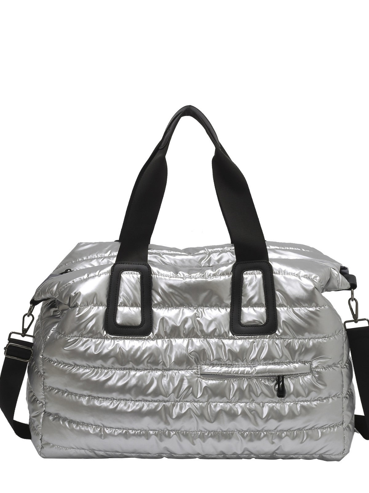 Women's Large Capacity Portable Glossy Space Cotton Women's Messenger Bag