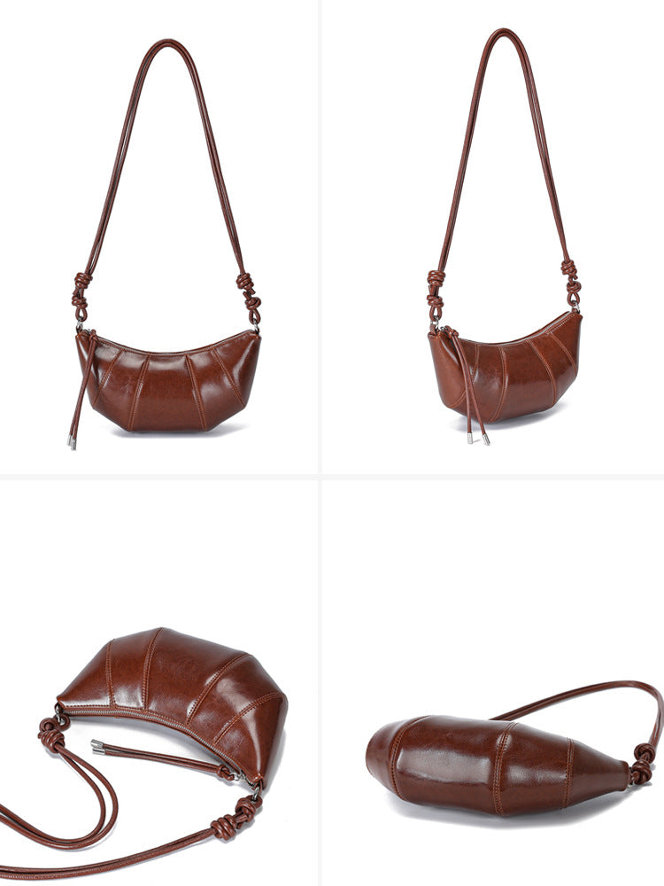 Women's Leather Fashion Spring Underarm Dumpling High Bags