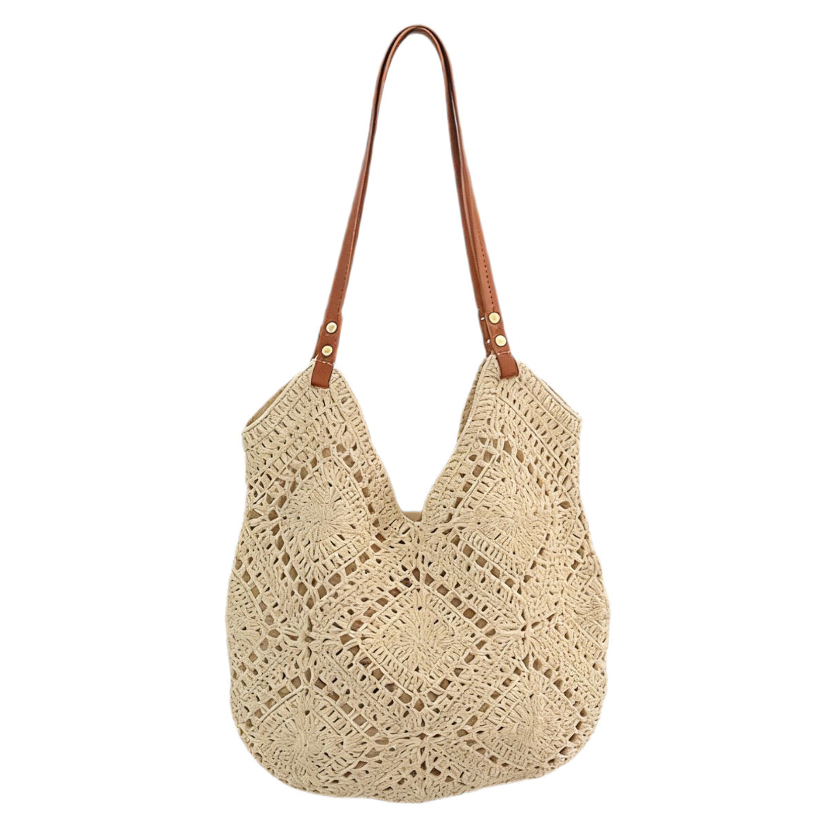 Women's Korean Style Woven Seaside Holiday Large Capacity Bags