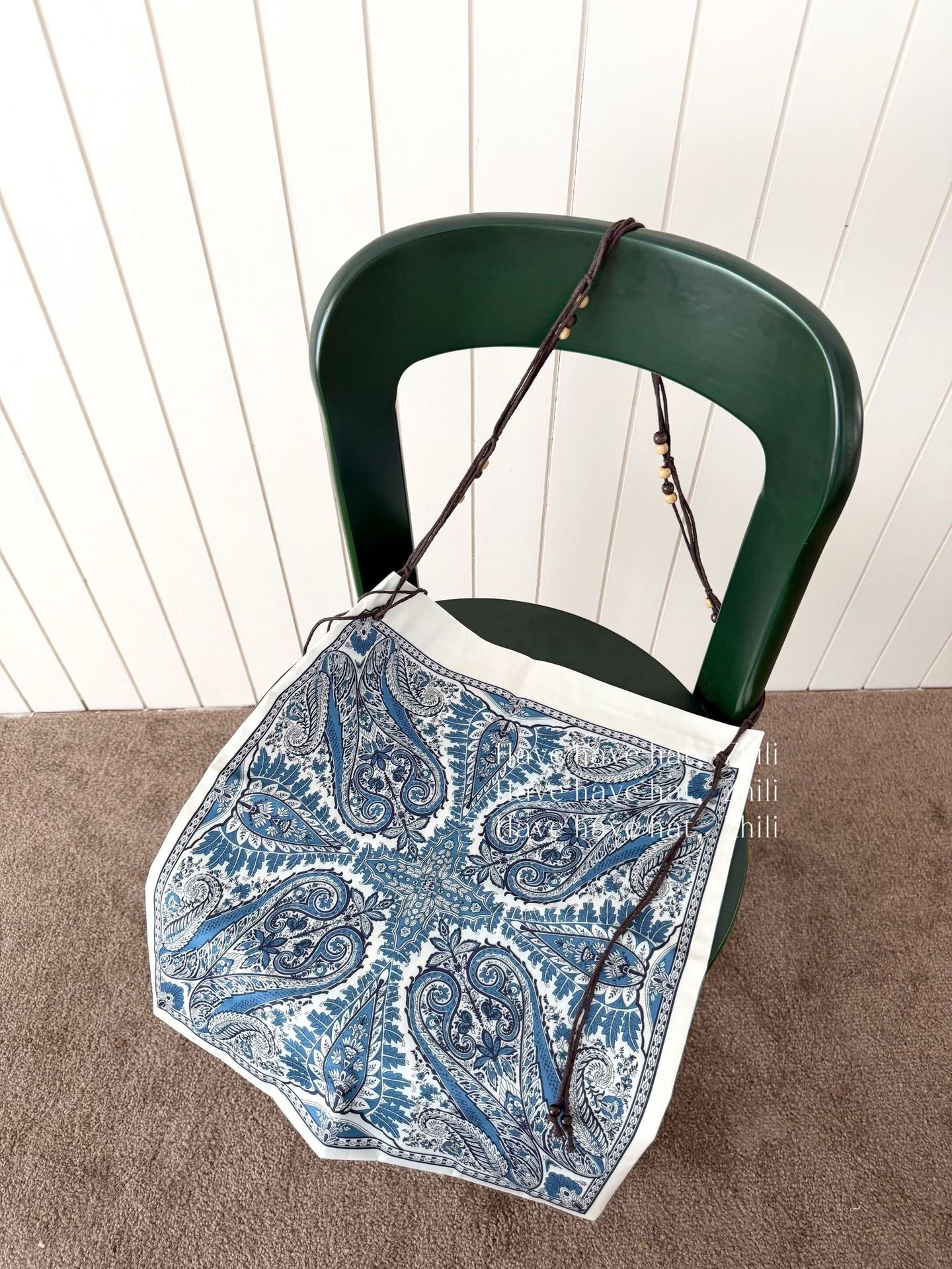 Women's Song Yan Bohemian Beaded Vintage Fashion Print Large Women's Shoulder Bag