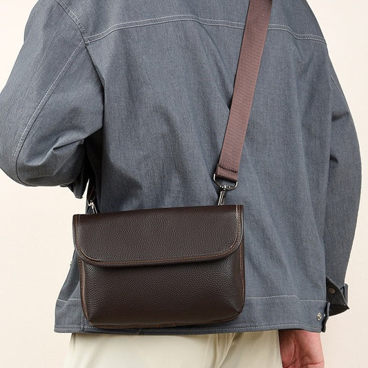 Men's Fashion Soft Leather Cool Commuter Elegant Bags