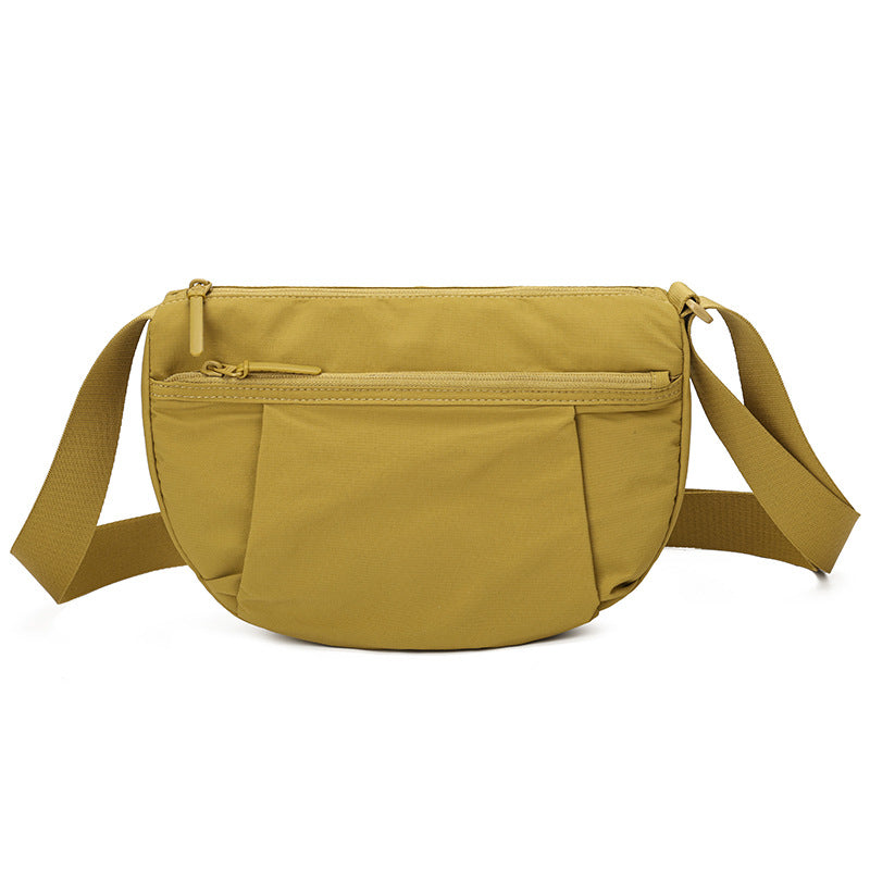 Women's Simple Nylon Cloth Light Luxury Minority Korean Dumplings Large Women's Shoulder Bag