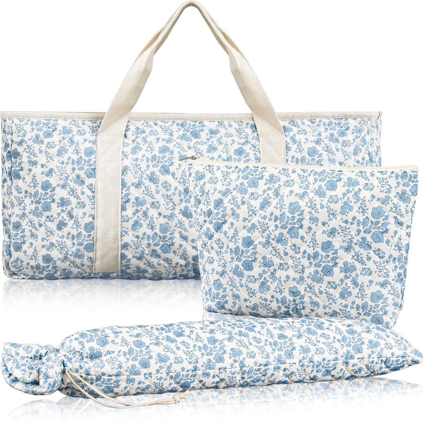 Three-piece Set Storage Mahjong Large Capacity Makeup Bag
