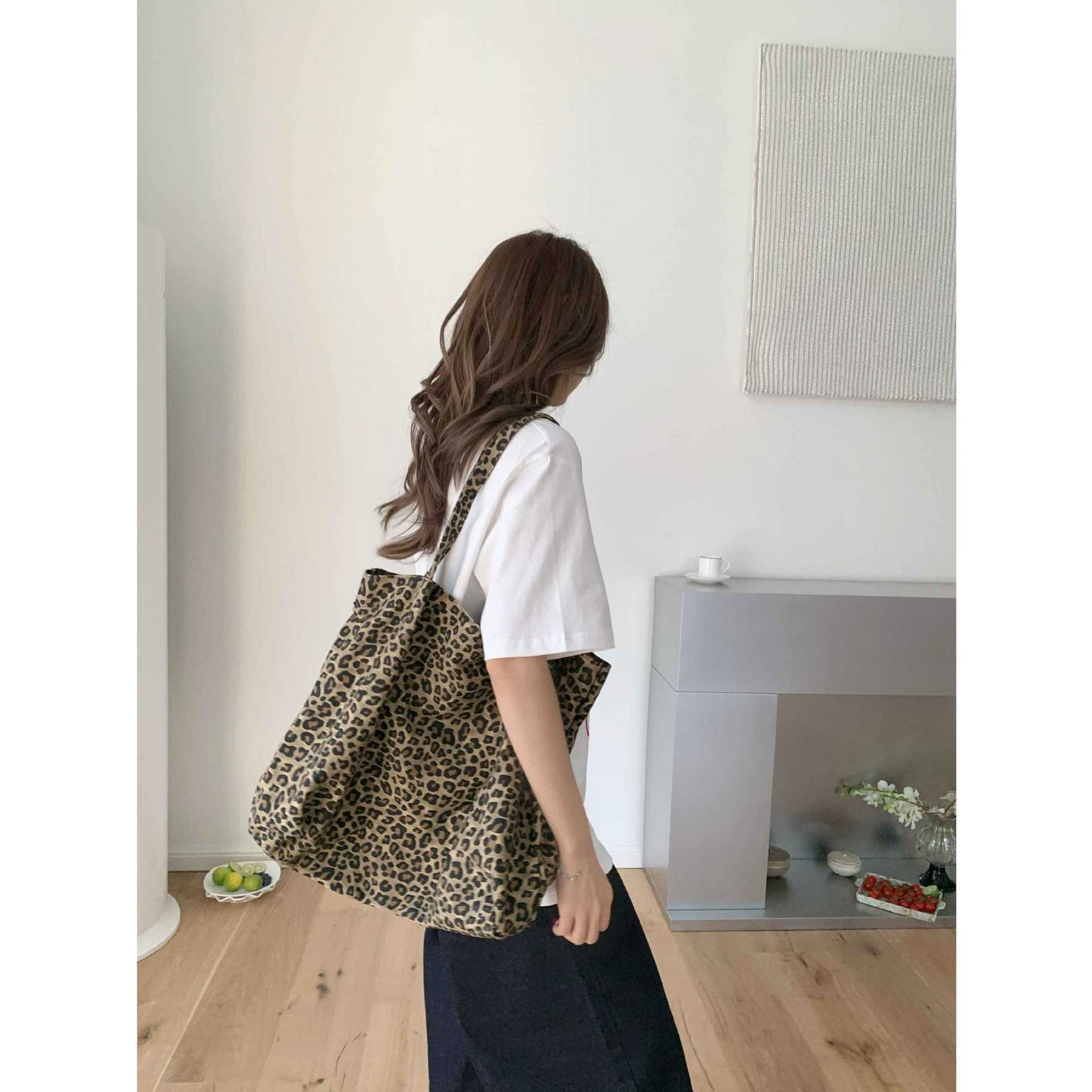 Women's Print Large Capacity Totes Early Eight Tong Bags