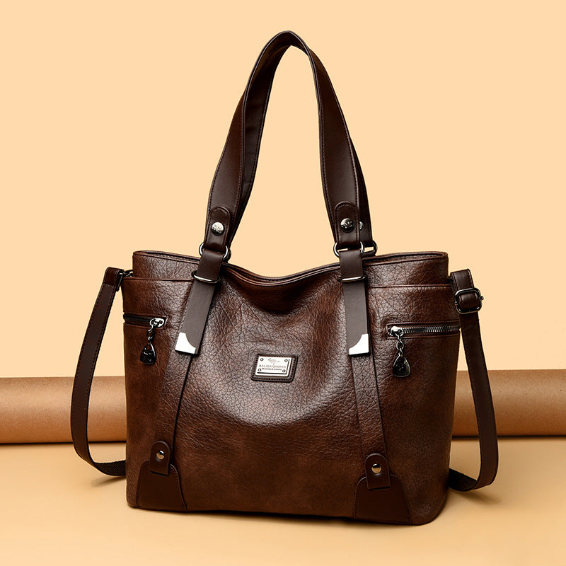 Women's Retro Simple Large Capacity Totes Portable Bags