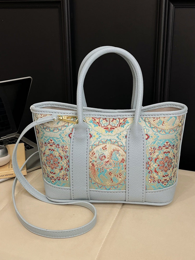 Handmade Self-made Cloth Material Chinese Style Embroidery Tote Bags