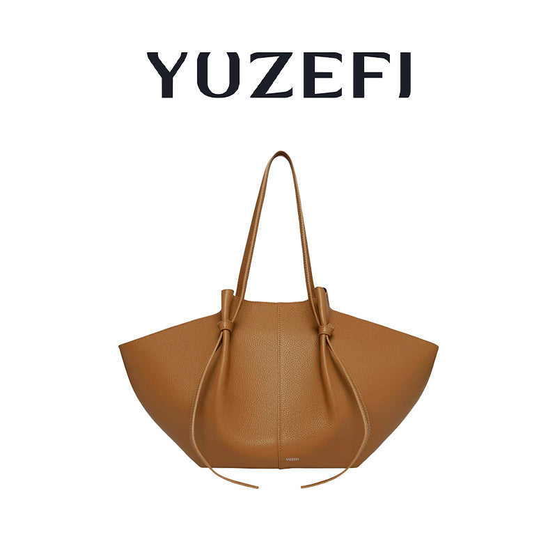 Women's Wings Style Large Capacity Totes Trendy Soft Cowhide Women's Shoulder Bag