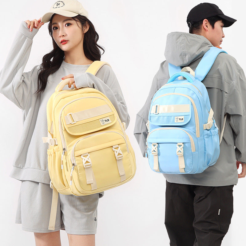 Couple Fashion Large Capacity Waterproof College Leisure Backpack