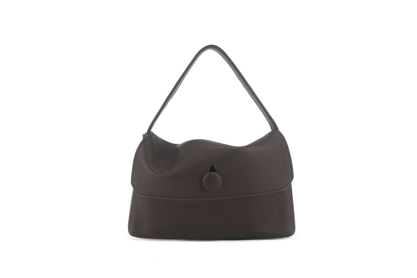 Sheepskin Cashmere Suede Button Minimalist Simple Women's Handbag