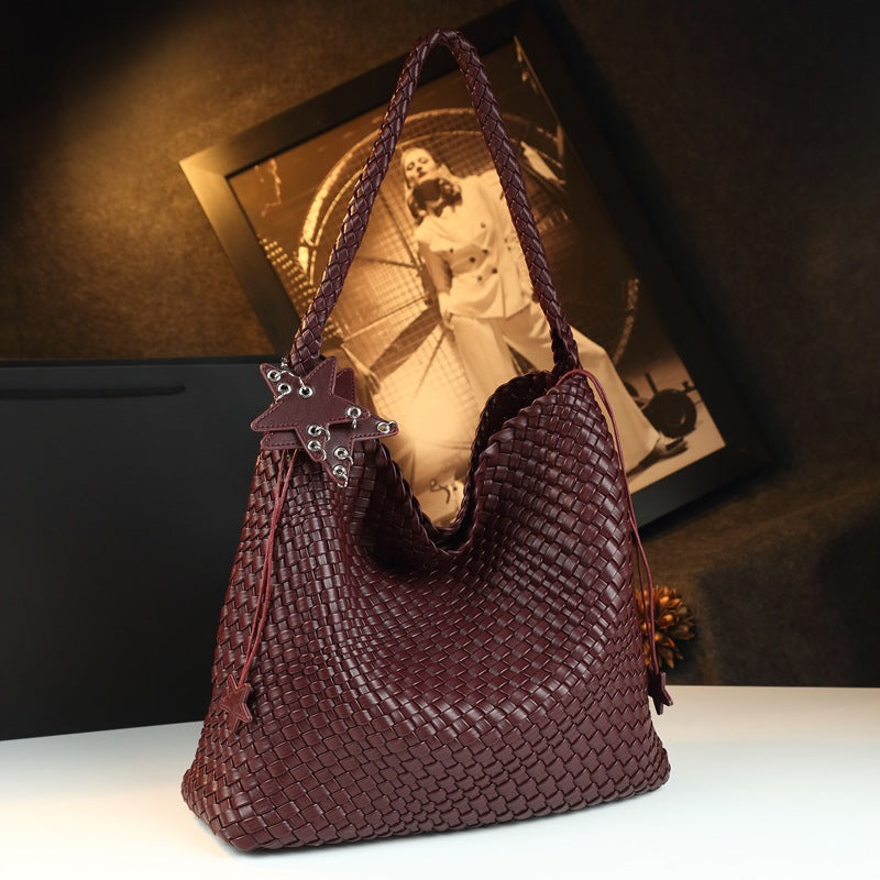 Women's Big Fashion Genuine Leather Trend Underarm Large Capacity Women's Handbag