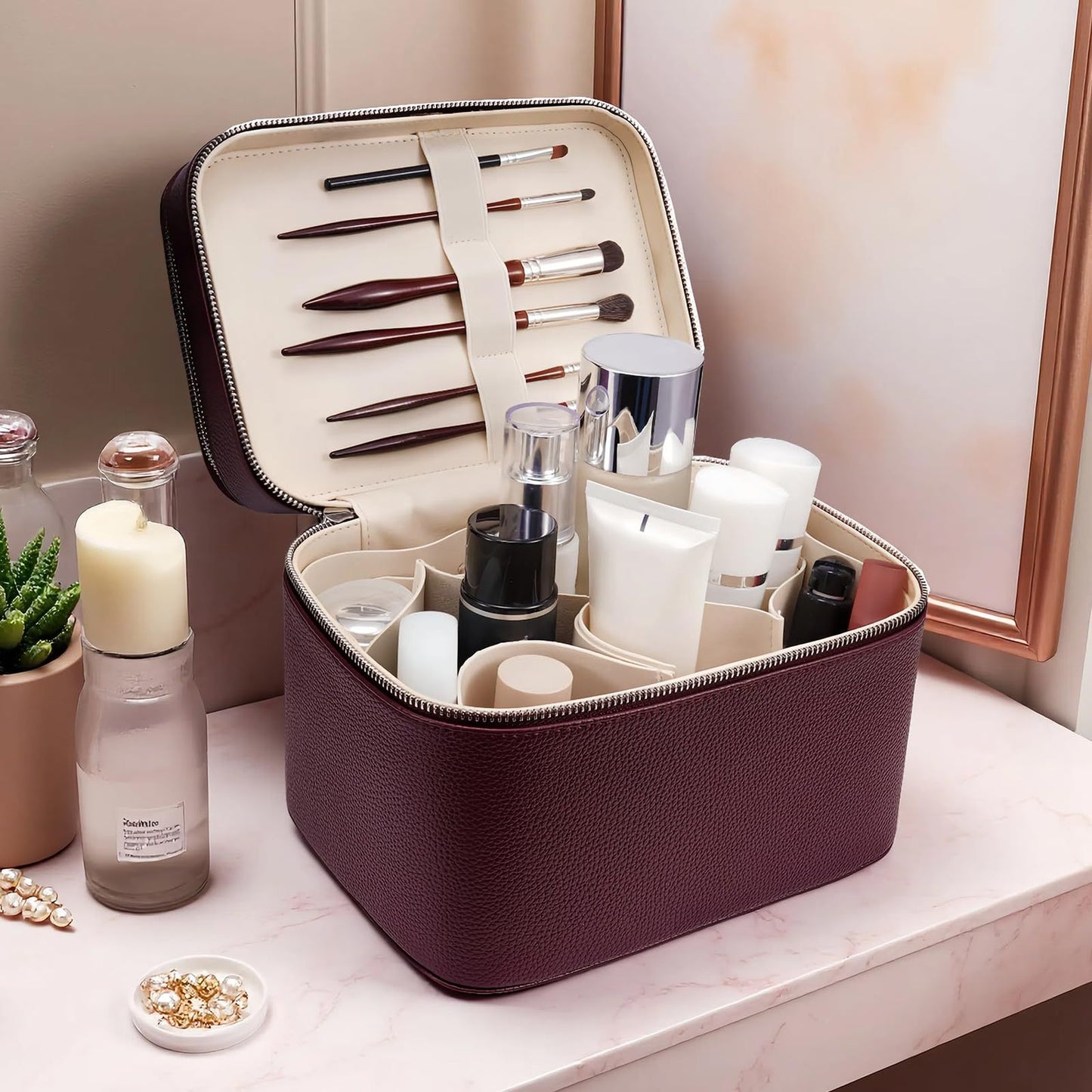 Portable Professional Skin Care Kit Beauty Eyelash Storage Cosmetic Bags