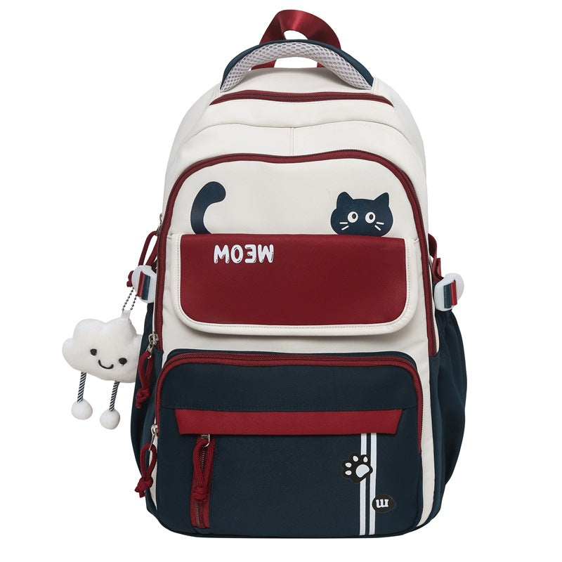 Women's Good-looking Simple Korean Versatile Cute Large Backpacks