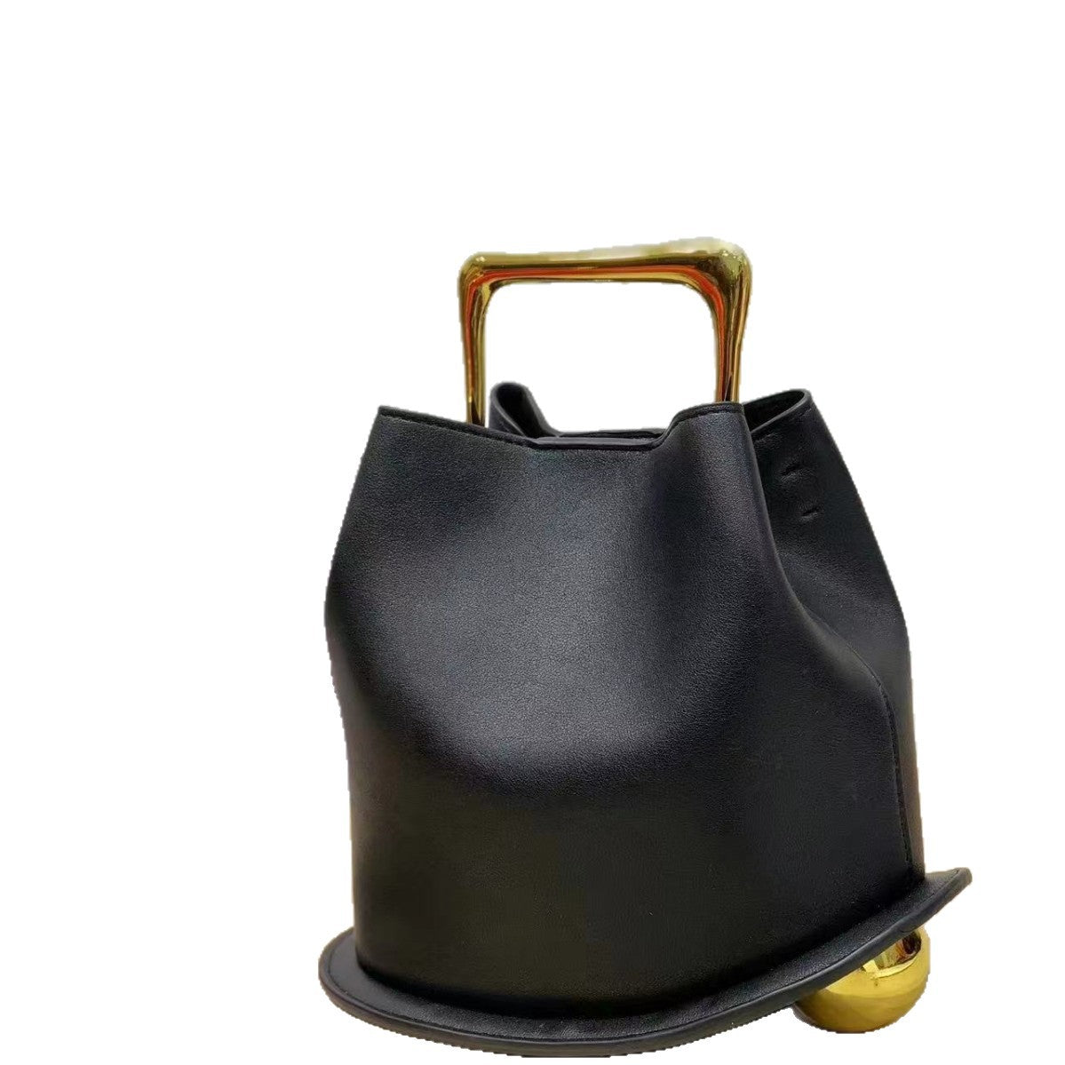 Women's Fashionable Metal Portable Irregular Textured Women's Handbag