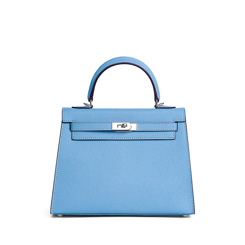 Women's Cowhide Leather Light Luxury Minority Kelly Large Capacity High Women's Messenger Bag