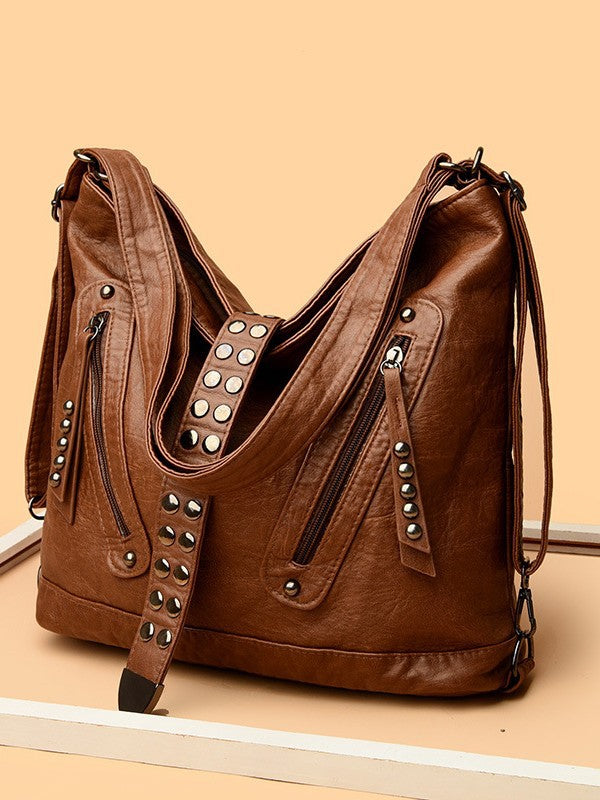 Rivet Large Capacity Female Easy Matching Tide Bags