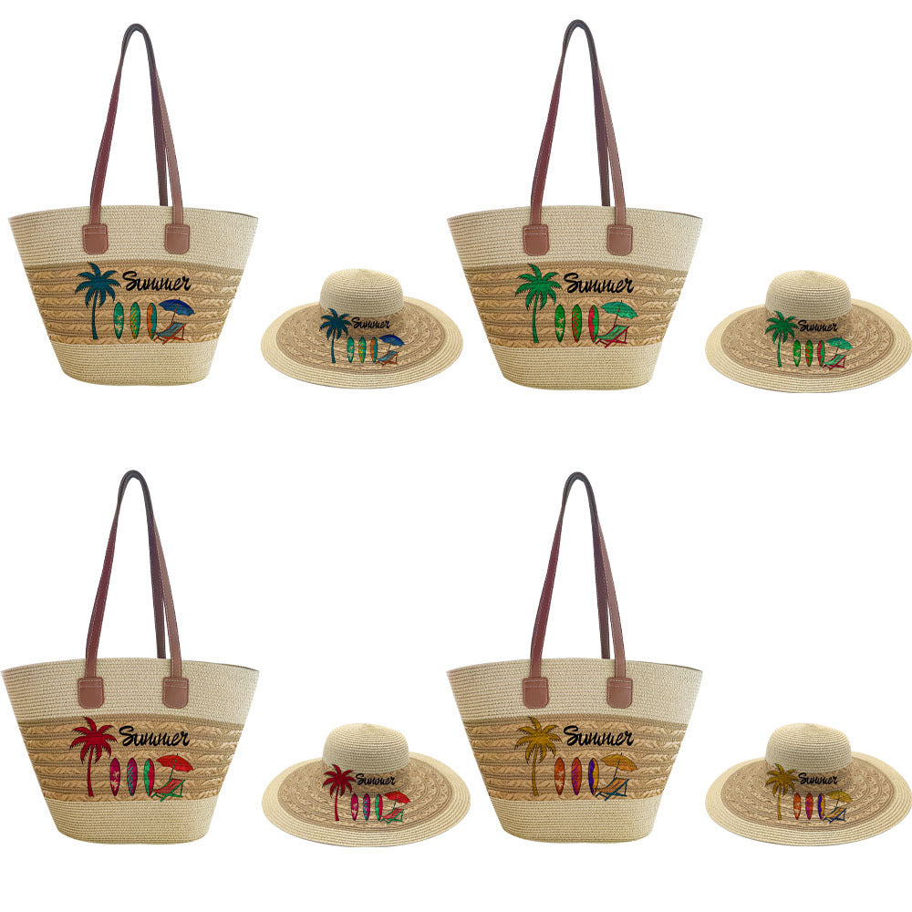 Set Seaside Vacation Portable Beach Printing Bags