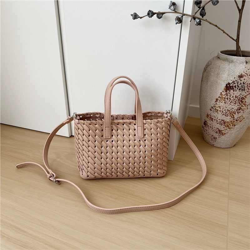 Cabinet High-grade Hand-woven Vegetable Basket Fashion Handbags