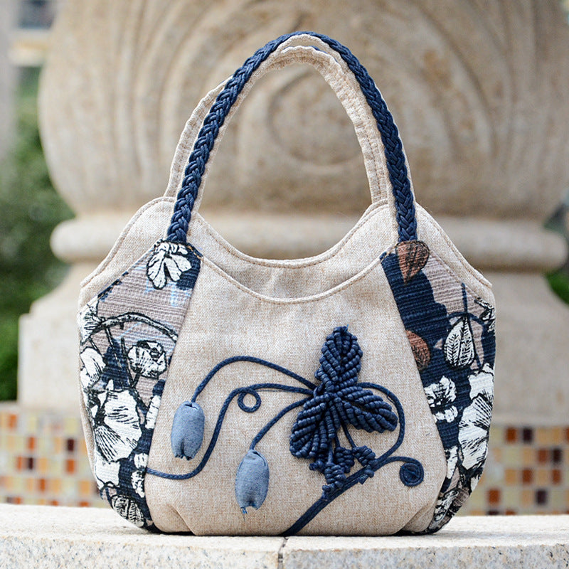 Women's Ethnic Style Woven Yunnan Literary Handbags