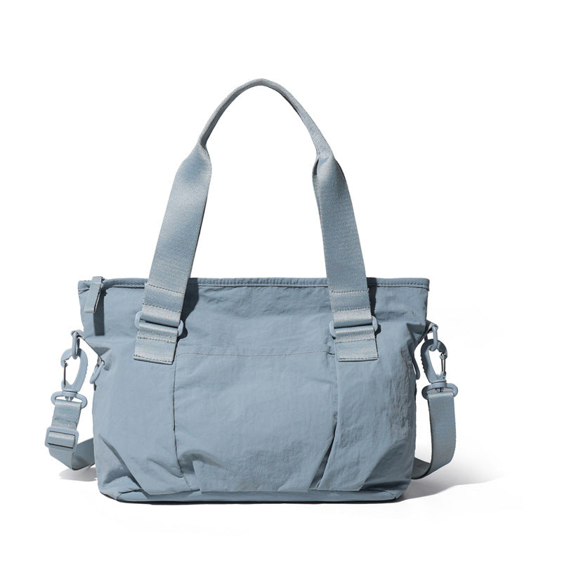 Women's Korean Style Artistic Solid Color Large Capacity Shoulder Bags