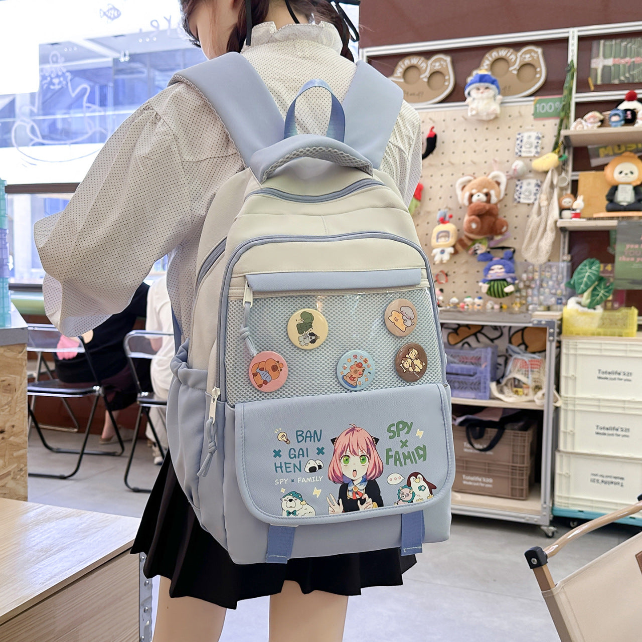 Two-dimensional Cartoon Three To Six Lightweight Large Capacity Leisure Backpack