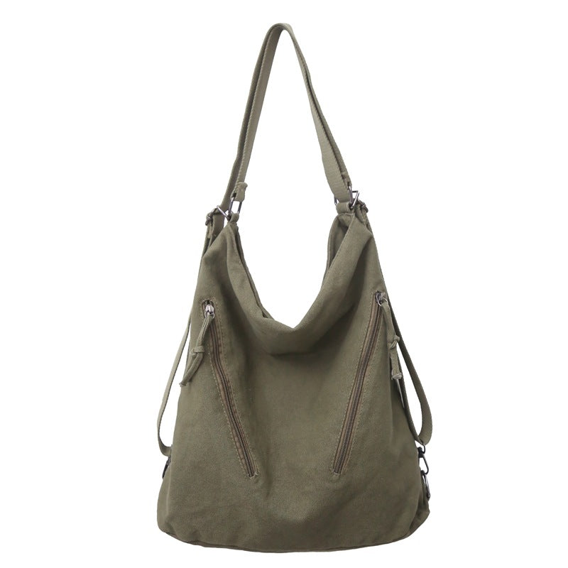 Durable Women's Canvas Large Capacity Commuter Tote Bag