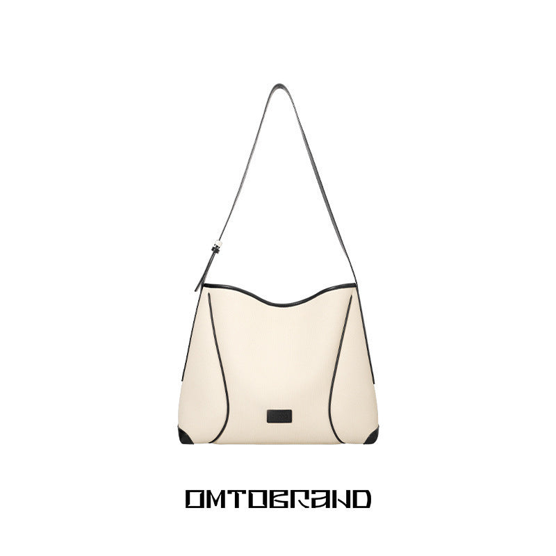 Oatmeal Soft Imitation Canvas Female Large Capacity Commuter High Bags