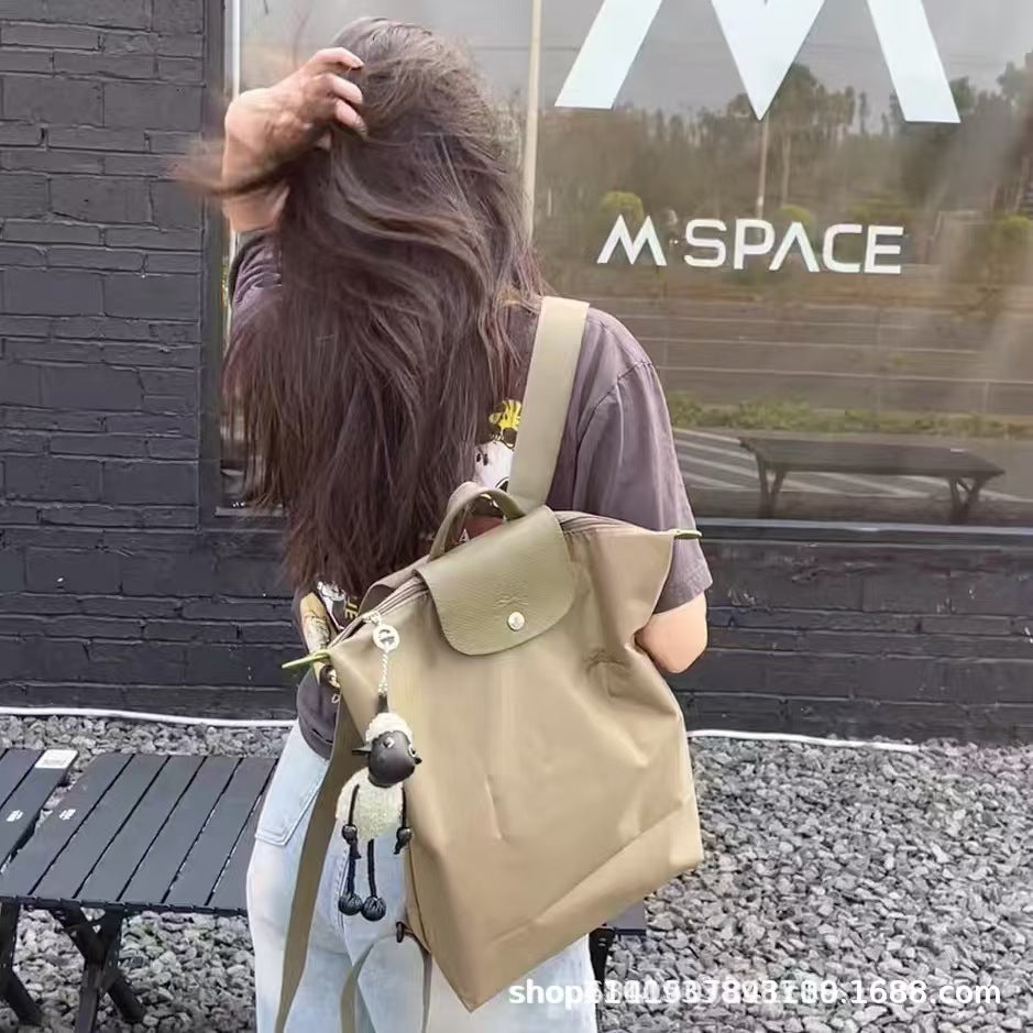 Women's & Men's Large Nylon Folding Waterproof Rucksack Capacity Women's Backpack