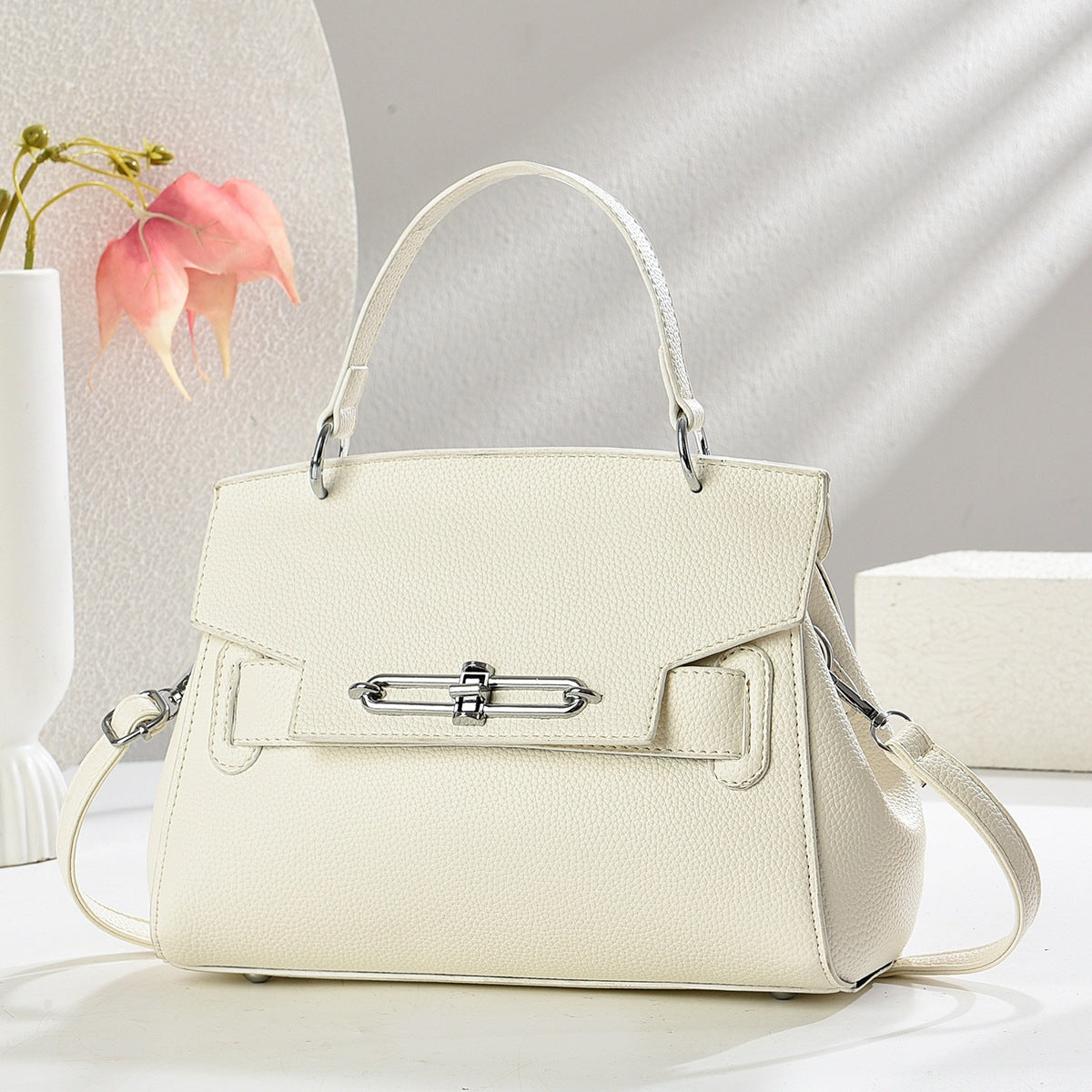 Women's High Texture Lychee Pattern Trendy Commute Leisure Women's Shoulder Bag