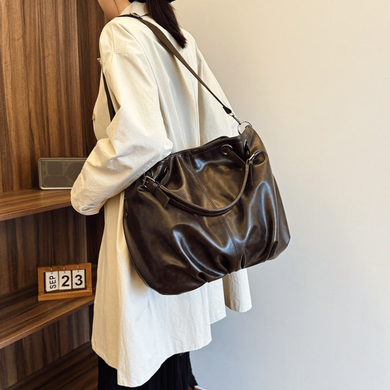 Women's Retro High-grade Loose Large Capacity Portable Women's Shoulder Bag