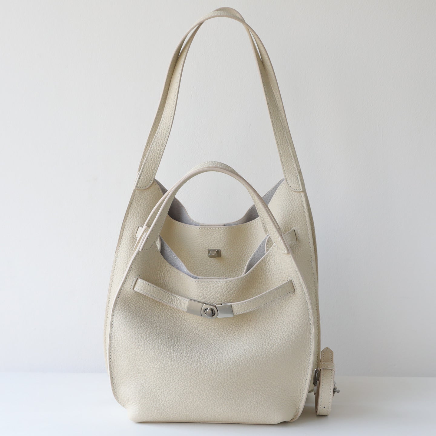 Layer Cowhide Large Capacity Totes High-grade Style Underarm Women's Shoulder Bag