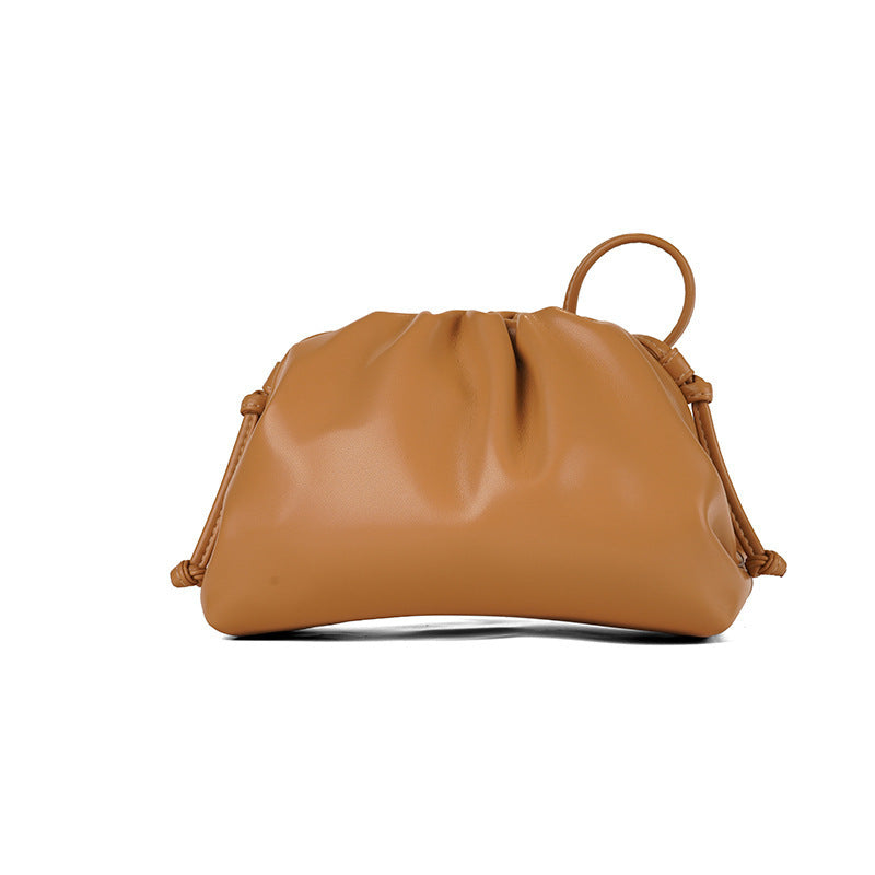 Women's Pleated Dumpling Commuter Solid Color Simple Bags