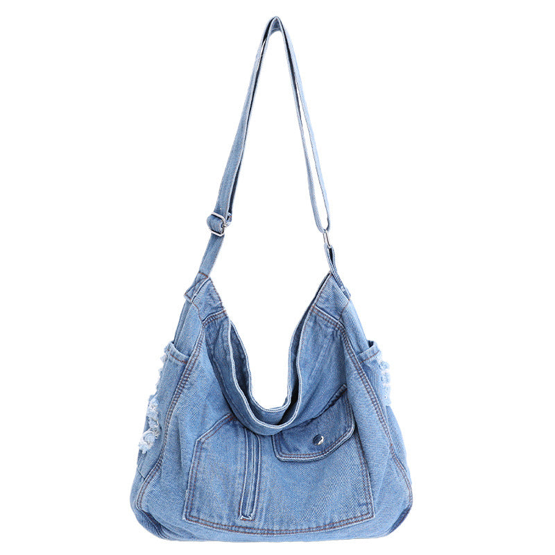 Women's Denim Fashion Large Capacity Commuter For Bags