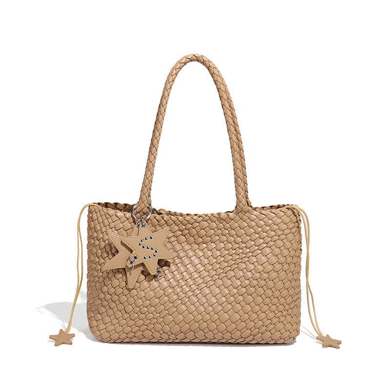 Five-pointed Star Ornaments Woven Design Large Capacity Bags