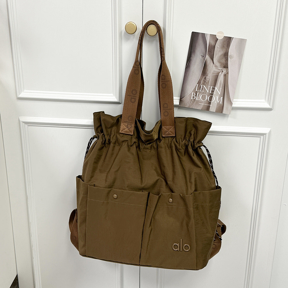 Women's Drawstring Cloud Nylon Large Capacity Fashion Backpacks