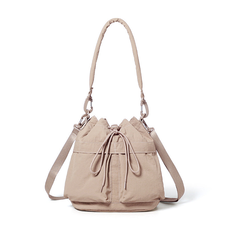 Women's Drawstring Portable Simple Large Capacity Women's Messenger Bag