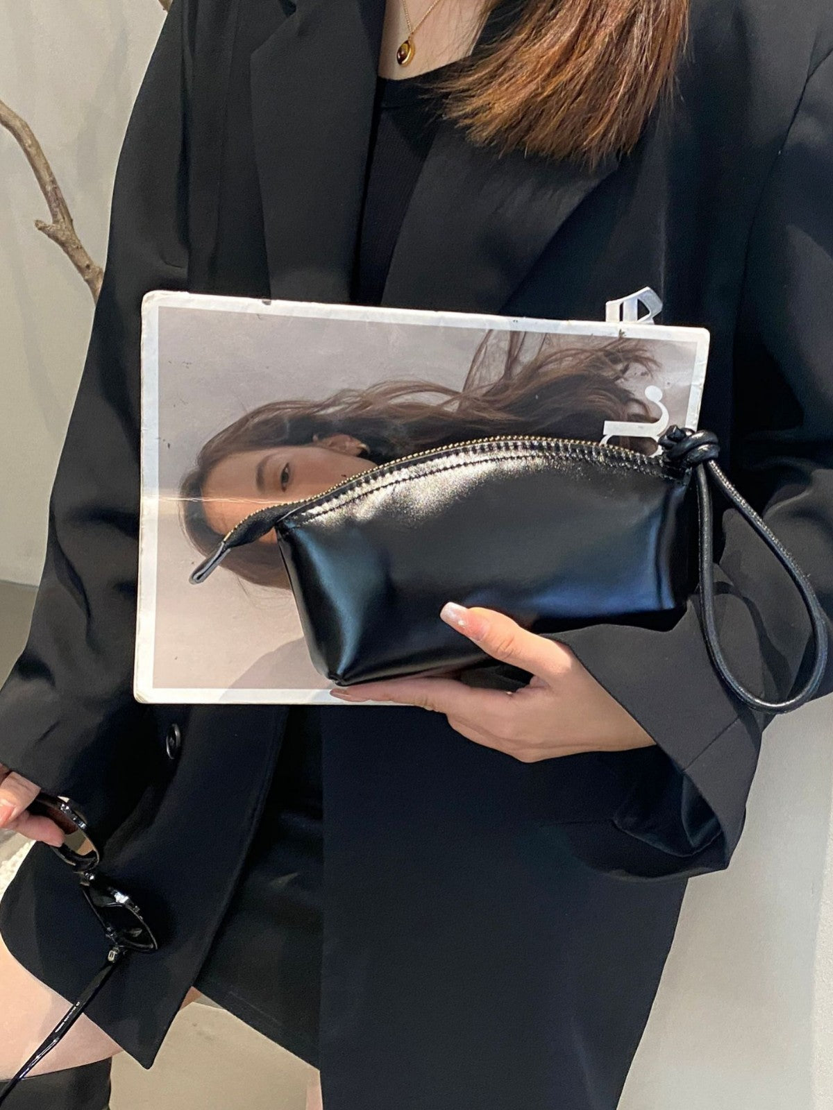 Leather Lady's Fashionable Practical Dumpling Shell Simple Bags