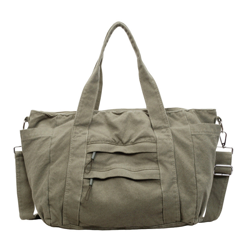 Women's Large Capacity Totes Canvas Commute Leisure Versatile Simple Tote Bag