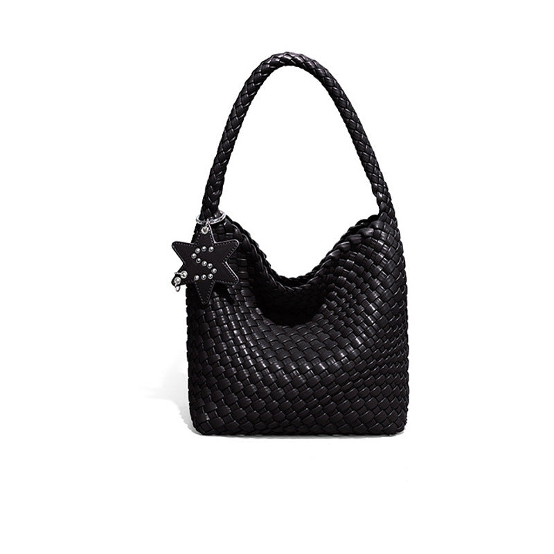 Women's Popular Gun Underarm Fashion Handmade Woven Trendy Simple Portable Vegetable Women's Shoulder Bag